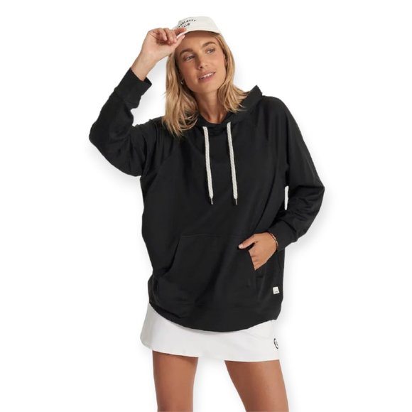 Vuori Tops - Vuori Halo Oversized Hoodie Women S Charcoal Gray Soft DreamKnit Kangaroo Pocket